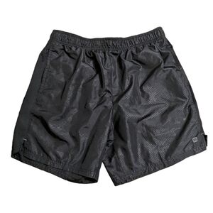 Layer 8 Qwick Dry Pull-on Black Drawstring‎ Shorts Size  L (M308)